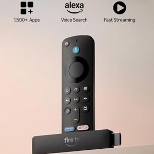 Amazon Fire TV Stick HD (newest model), our fastest HD stick yet, 1,500+ apps, Alexa Voice Remote, directly powered by your TV